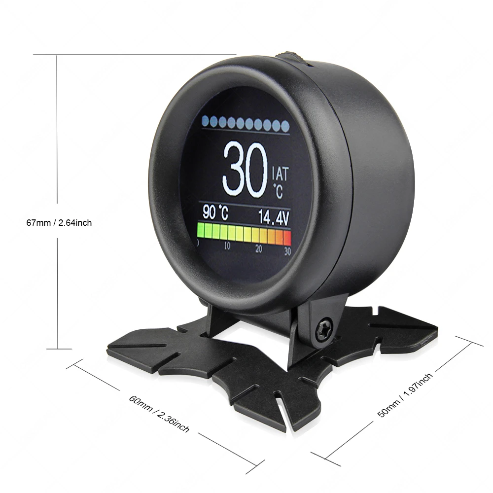 A205 OBD2 сканер на бортовой компьютер цифровой HUD измеритель расхода топлива температура воды превышение скорости сигнализации OBD Компьютерный дисплей