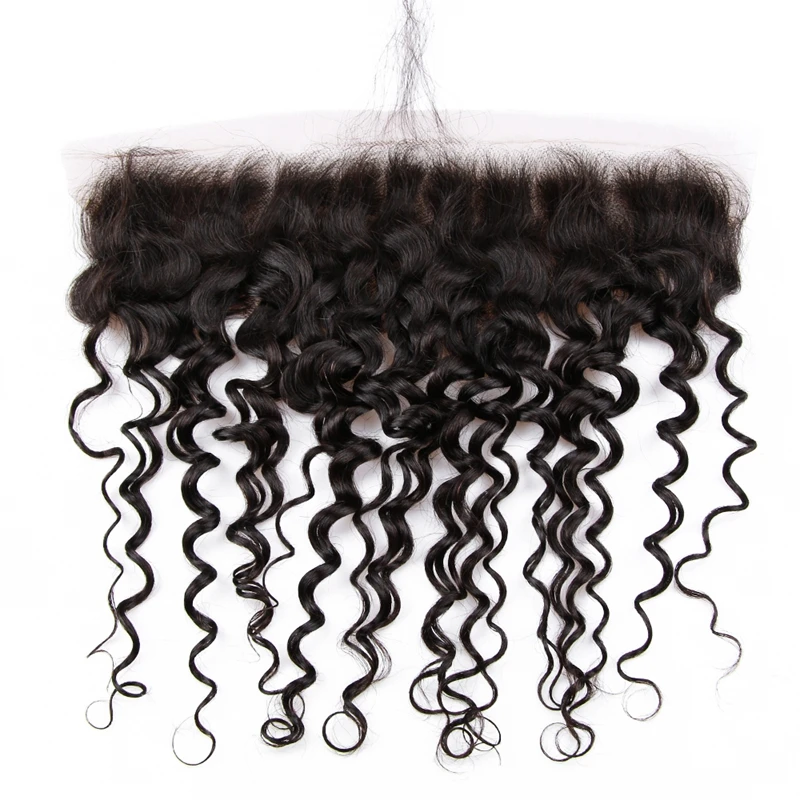 Hot Beauty Hair Lace Frontal Water Wave 413 Lace Frontal Brazilian Remy Human Hair 10-20 Inch Frontal (16)
