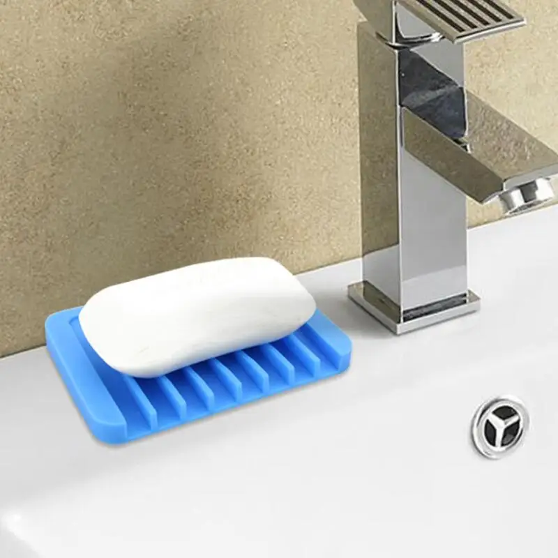 Силиконовый держатель для мыла гибкий держатель для мыльницы лоток мыльница контейнер для хранения для ванной комнаты кухня