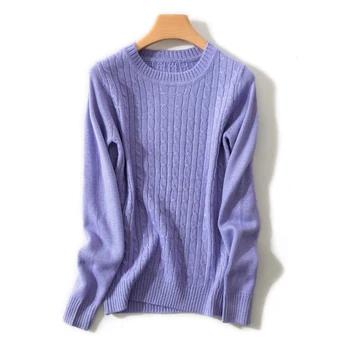 

2019Round neck sweater women's head Korean version of the loose autumn and winter shirts knitted long-sleeved sweater