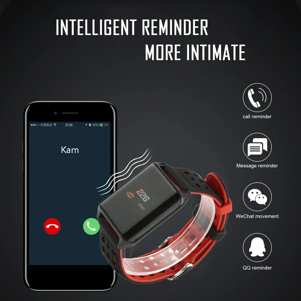 3D изогнутая поверхность экрана Многофункциональный Bluetooth умный Браслет