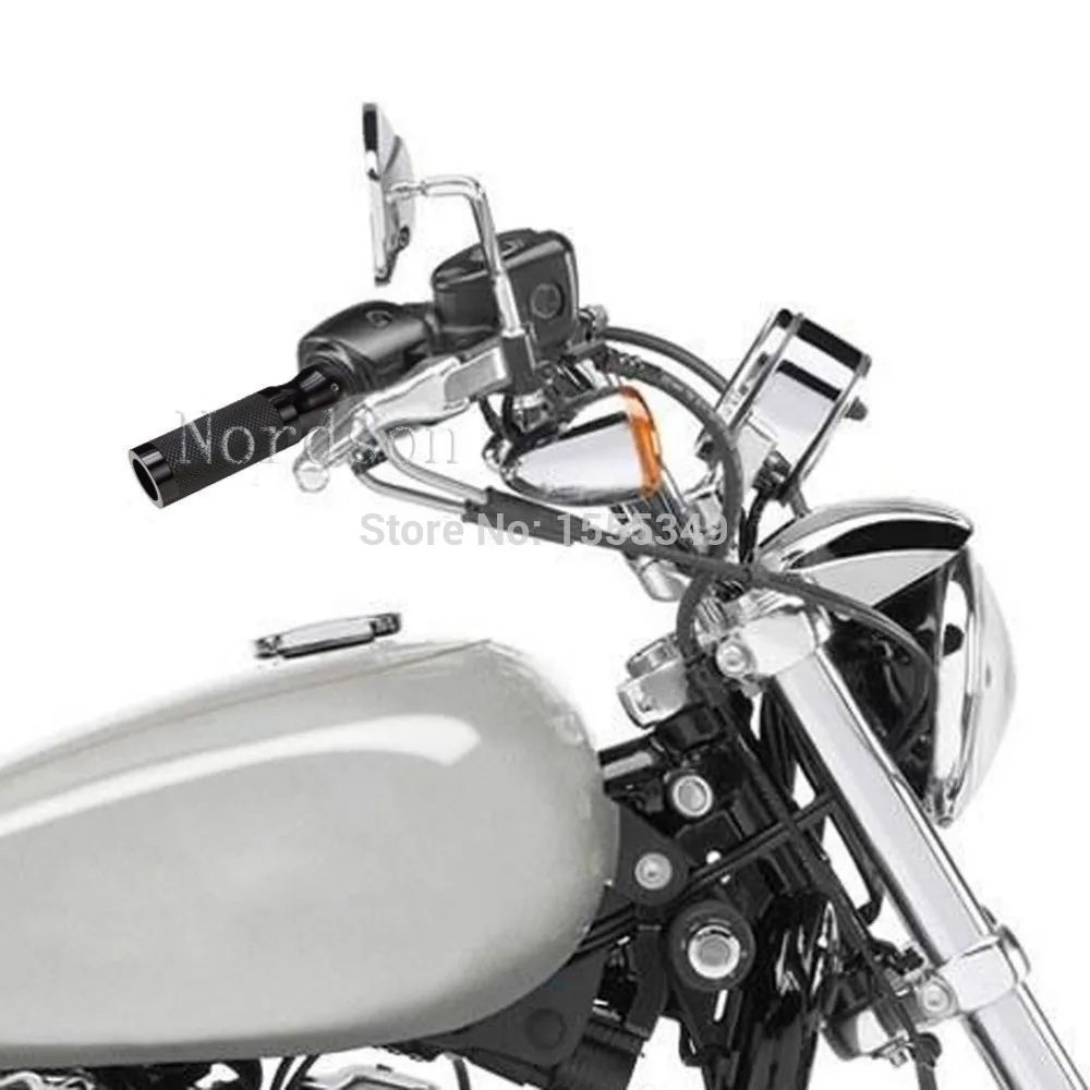 7/8" Motorcycles Handlebar Grip Hand Grips + Throttle Wires Accessories Set for Suzuki Honda Kawasaki Yamaha Buell Ducati Black-in Grips from Automobiles ...
