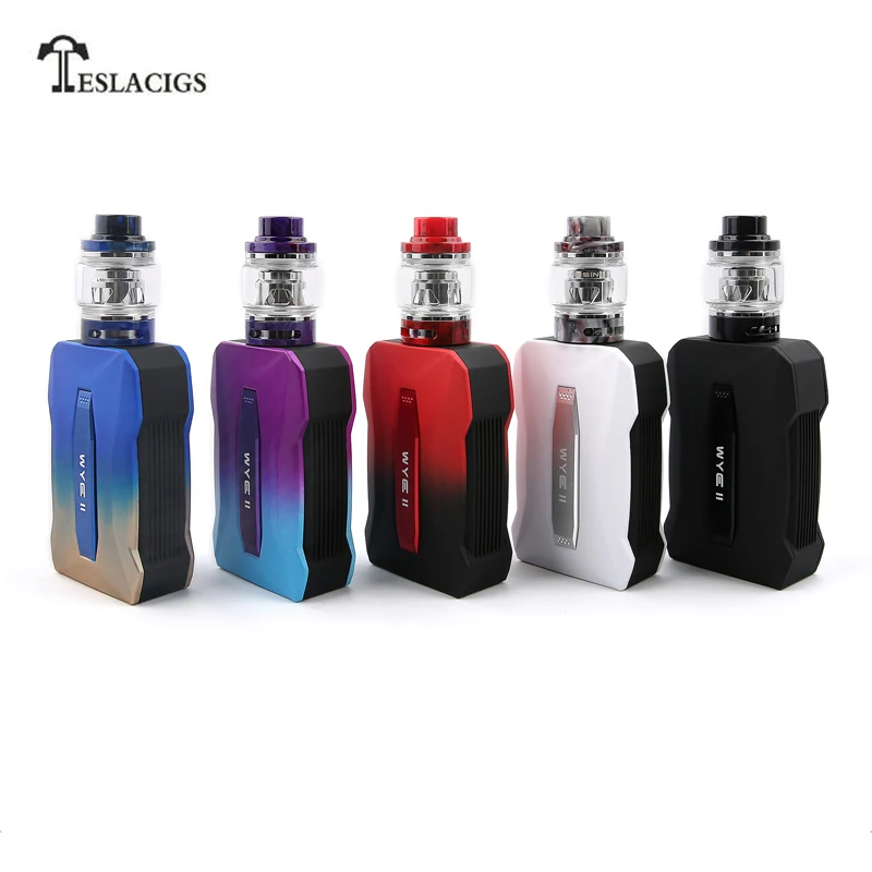 

Original Teslacigs WYE II TC Kit Tesla WYE II 215W Box MOD with 4ml/6ml Tesla Resin Tank Max E Cigarette