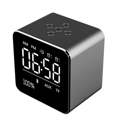bluetooth speake Alarm clock and makeup mirror wireless