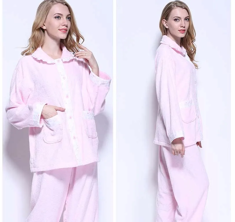 Розовый цвет Для женщин сна Lounge Robe платье Наборы для ухода за кожей супер мягкий