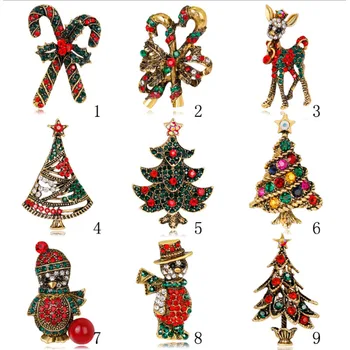 

handmade diy colorful vintage christmas brooches and pins dress decoration idea