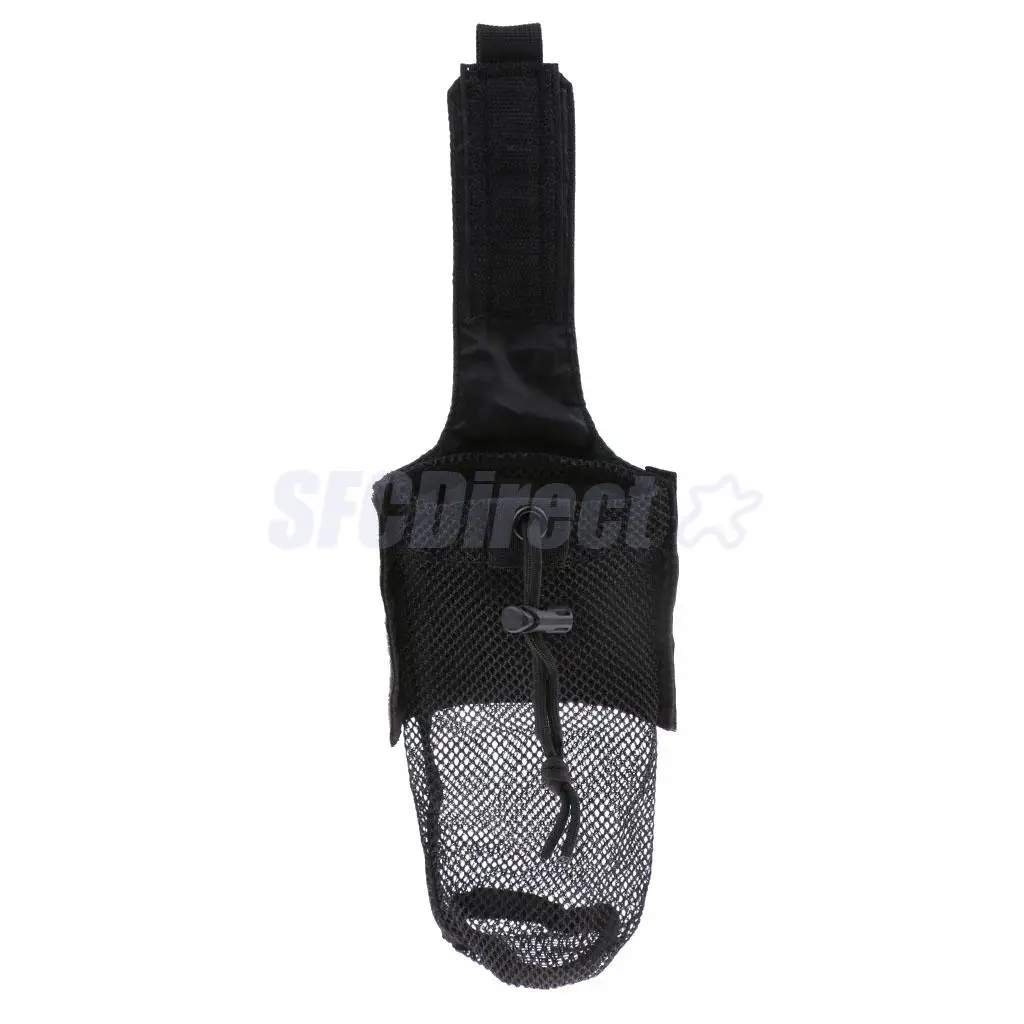 Outdoor Foldable Mesh Water Bottle Carrier Drinking Bottle Pouch Molle Bag Holder for Hunting Fishing Vest Belt