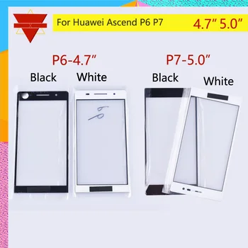 

10pcs\lot New P6 P7 Front Panel For Huawei Ascend P6 P7 Front Glass Panel Touch Screen Glass Lens Front Panel Outer LCD Glass