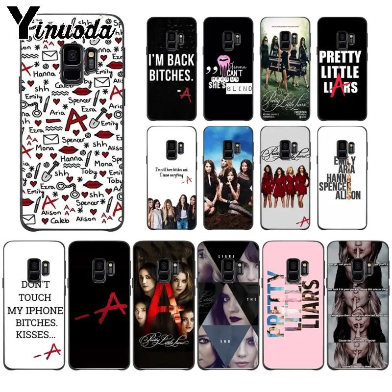 

Yinuoda Pretty Little Liars PLL TV Show black Phone Case Cover Shell For Samsung Galaxy note 8 note9 s7 s10lite s9 s8 plus funda