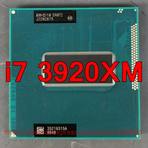 Процессор lntel Core I7 3920XM SR0T2 процессор(8 м кэш/2,9 ГГц-3,8 ГГц/четырехъядерный) i7-3920XM процессор для ноутбука