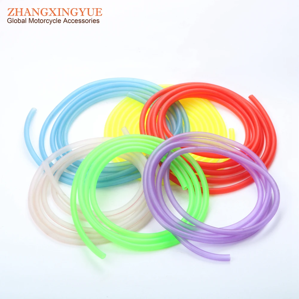 

2m x 6color Carburetor Carb Line Hose tube Tubing 5mm x 8mm (white green yellow red purple blue) for Scooter ATV Kart Motocross