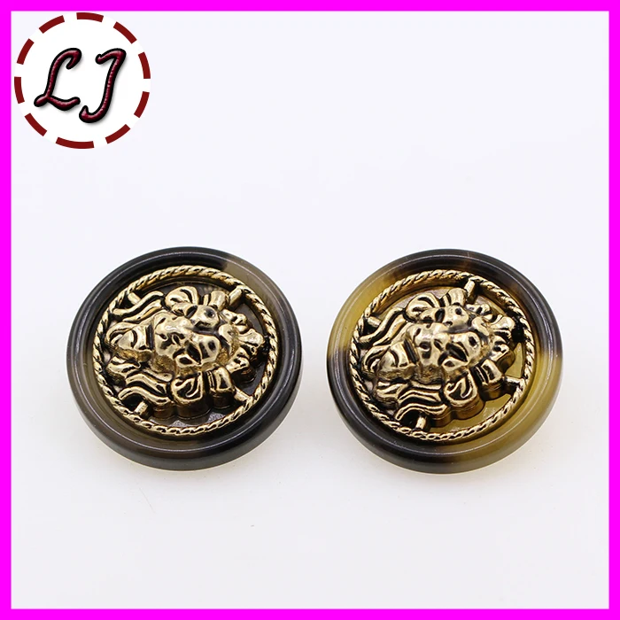 

Free shipping 10pcs/lot resin zinc alloy metal combined buttons plating button clothing sewing accessories 15mm-22.5mm JS055