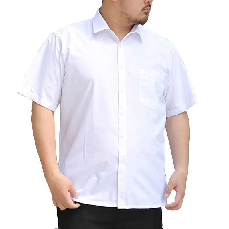 Мужская летняя рубашка с короткими рукавами большие размеры 5XL 6XL 7XL 8XL 9XL 10XL обхват