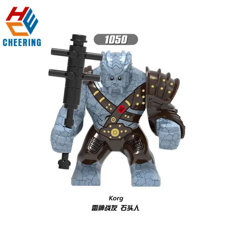 

XH 1050 Figures Building Blocks Avengers 4 Endgame Bricks Super Heroes Education Korg Monger Hulk Whiplash Toys For Children