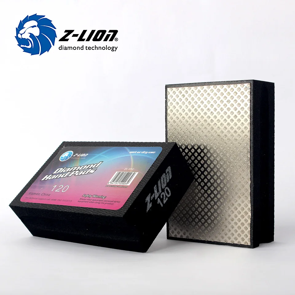 Z LION Glass Polishing Pad 90 55mm Sanding For Glass Hand Diamond Pads Electroplated Best Quality