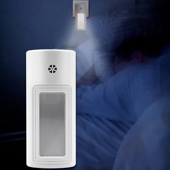 

Motion Sensor Night Light 2 LED PIR Bathroom Lamp Lighting Bulb Plug In US/EU