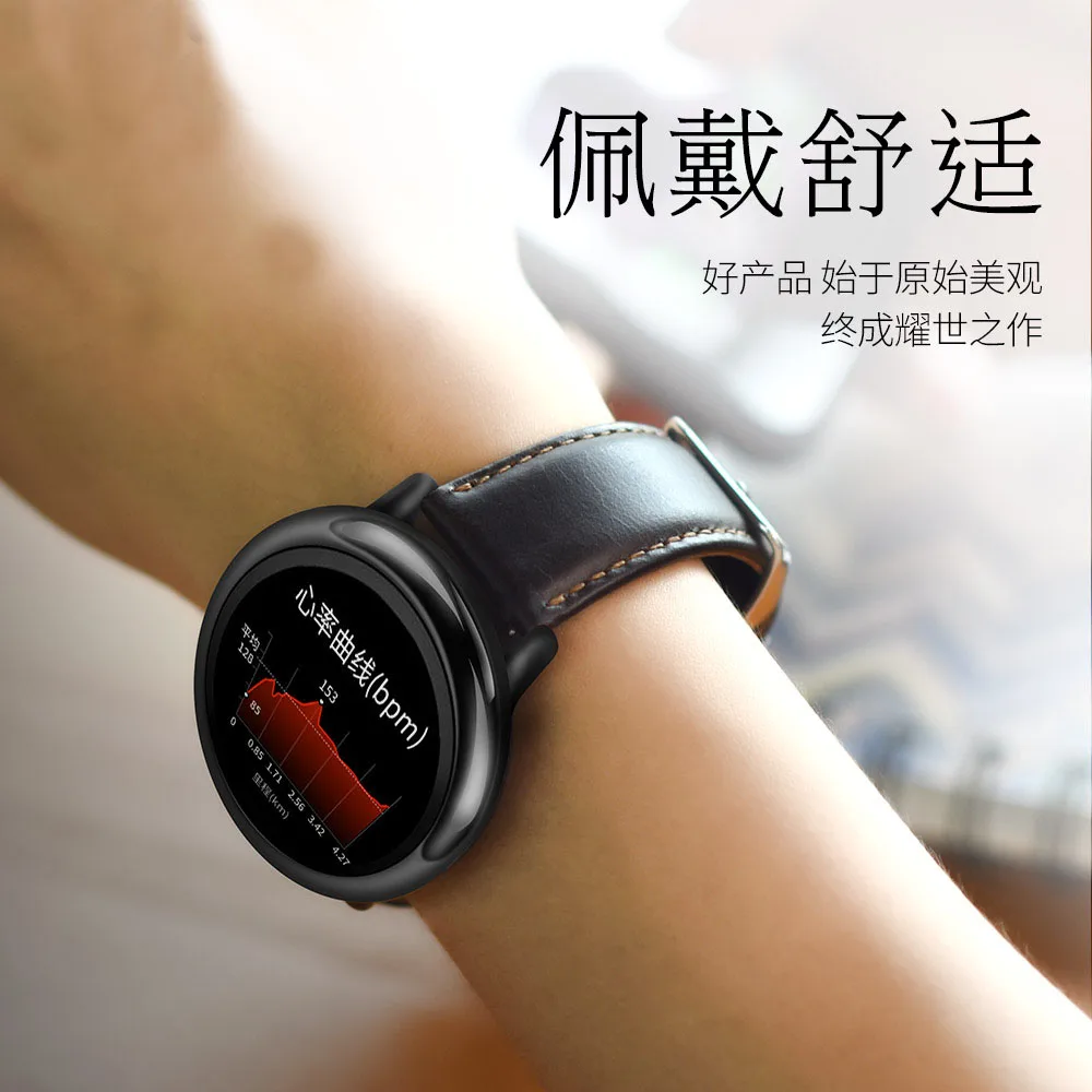 Ремешок из натуральной кожи для смарт часов Xiaomi HUAMI AMAZFIT Stratos Pace 2 1 22 мм|Ремешки