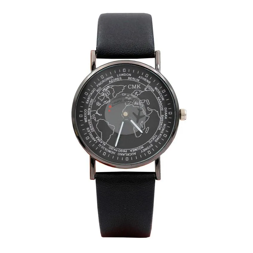 

TZ#502 Fashion Color Strap Digital Dial Leather Band Quartz Analog Wrist Watches Free Shipping