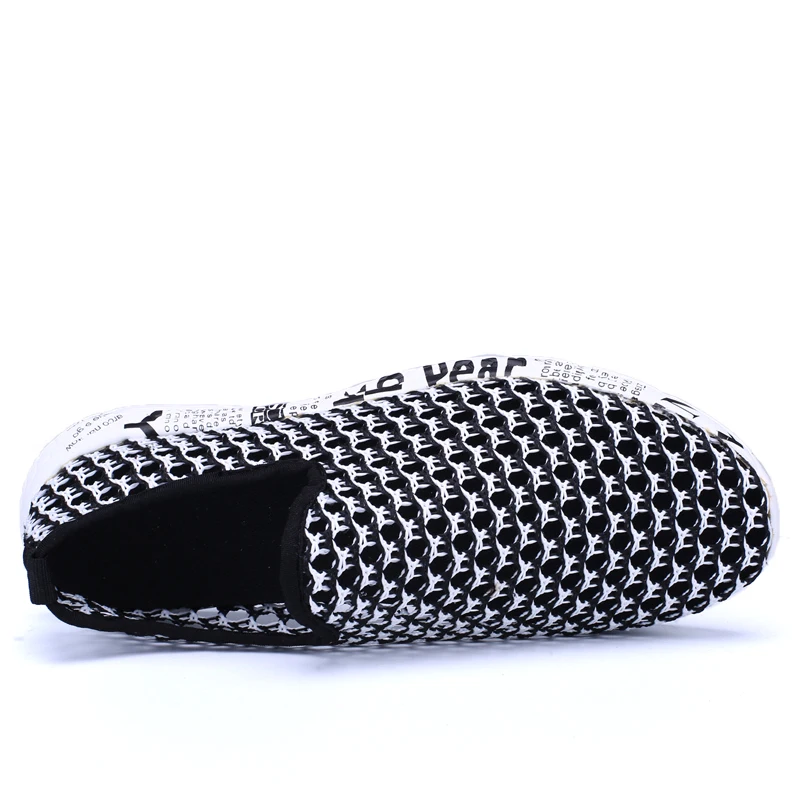 POSTOBON Fashion Breathable Mesh Men Shoes Non Slip Rubber Sole Man Shoes 2019 Summer Autumn Male Black Shoes Slip on Sneakers