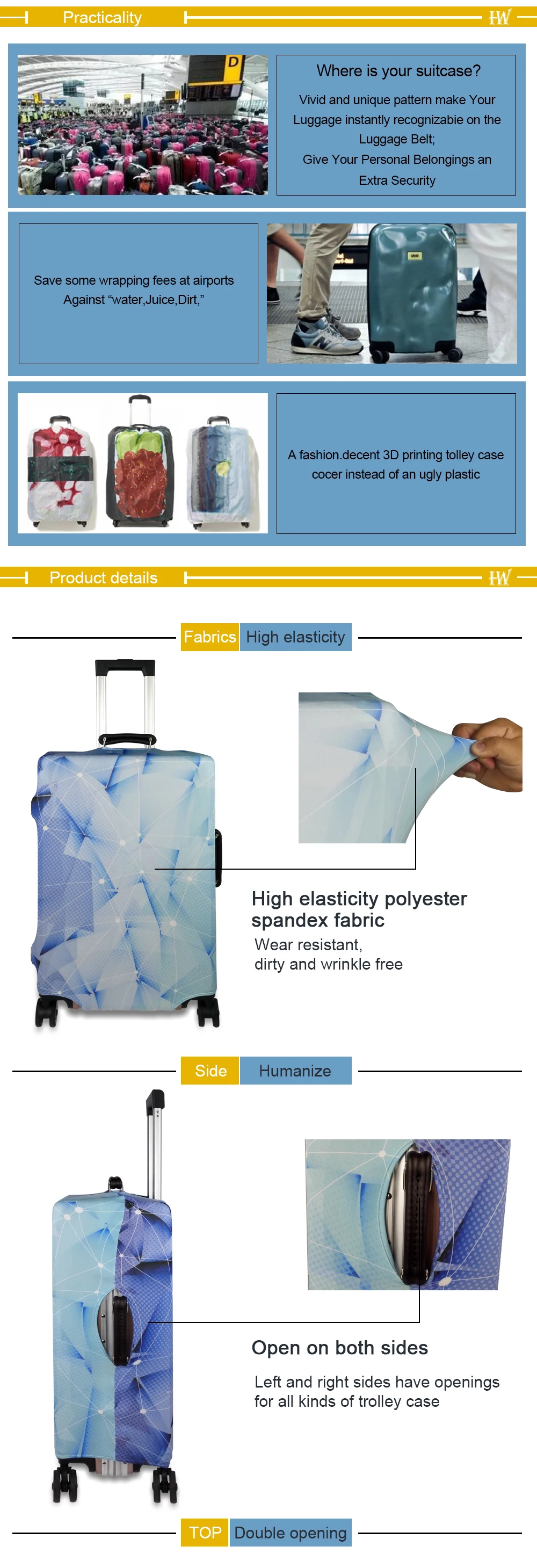 Чехол для чемодана Любовь Путешествия 3D с принтами для багажа защитный Чехлы мангала эластичные Туристические товары чехол для чемодана с