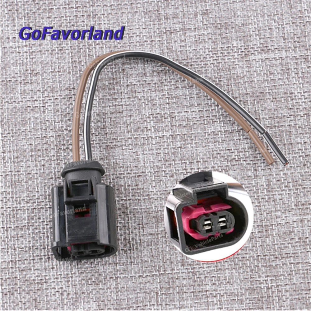 

OnSale Engine Harness Motor Horn Plug Connector Wire 2 Pin 4D0971992 For VW Passat Golf Jetta For Audi A3 A4 A5 A6 Q7 TT