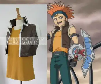 

2016 Yu-Gi-Oh Cosplay Costume Yusei Fudo Costume Overcoat+T-shirt