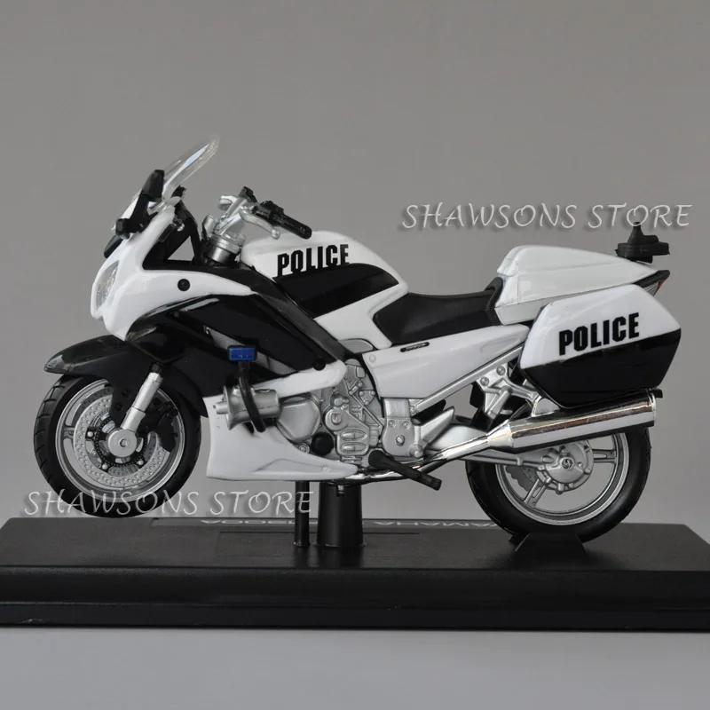 Литая модель игрушки Maisto 1:18 Yamaha FJR1300A полицейский Мотоцикл миниатюрная копия