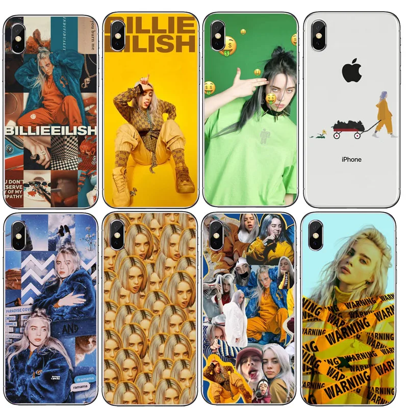 Billie Eilish Khalid милые мягкие ТПУ чехлы для телефонов iPhone XS Max 5S SE 6 6S Plus 8 X 10 4S