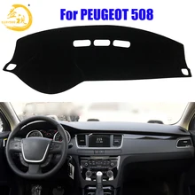 Easysee крышка приборной панели Pad Dashmat коврик с рельефом от солнца шахматная доска ковровые покрытия для PEUGEOT 508