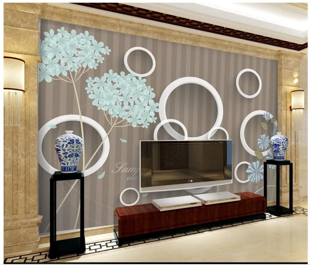 

Custom 3d wallpaper for walls 3 d wall murals Cartoon wallpaper mural Stereo abstract dandelion background wall paper home decor