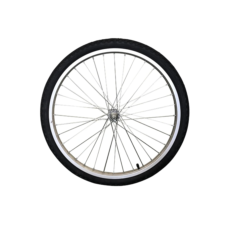 Колесо для велосипеда с установкой шин, маховик, дисковый тормоз, 36 отверстий, колесная пара, 26 дюймов, 700C, велосипедная ступица, колеса MTB, Ruedas, Bicicleta, Carretera - Цвет: rear wheel and tire