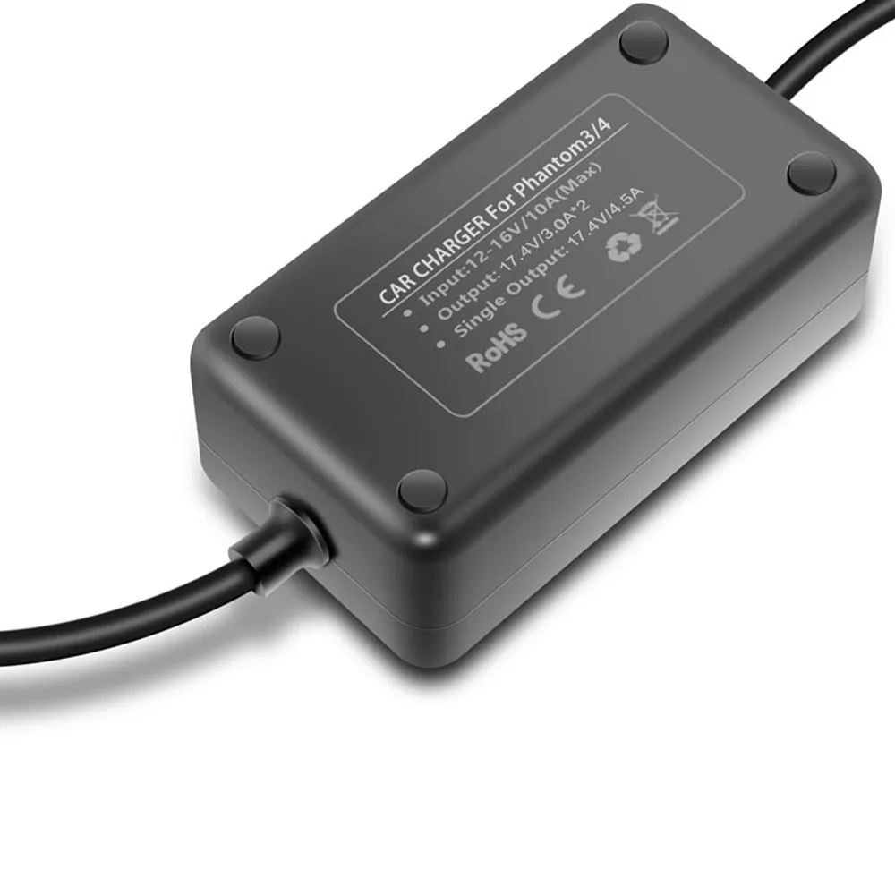  Car Charger for DJI Phantom 4 Pro Advanced Drone Battery Remote Control Vehicle Charger Portable Fa