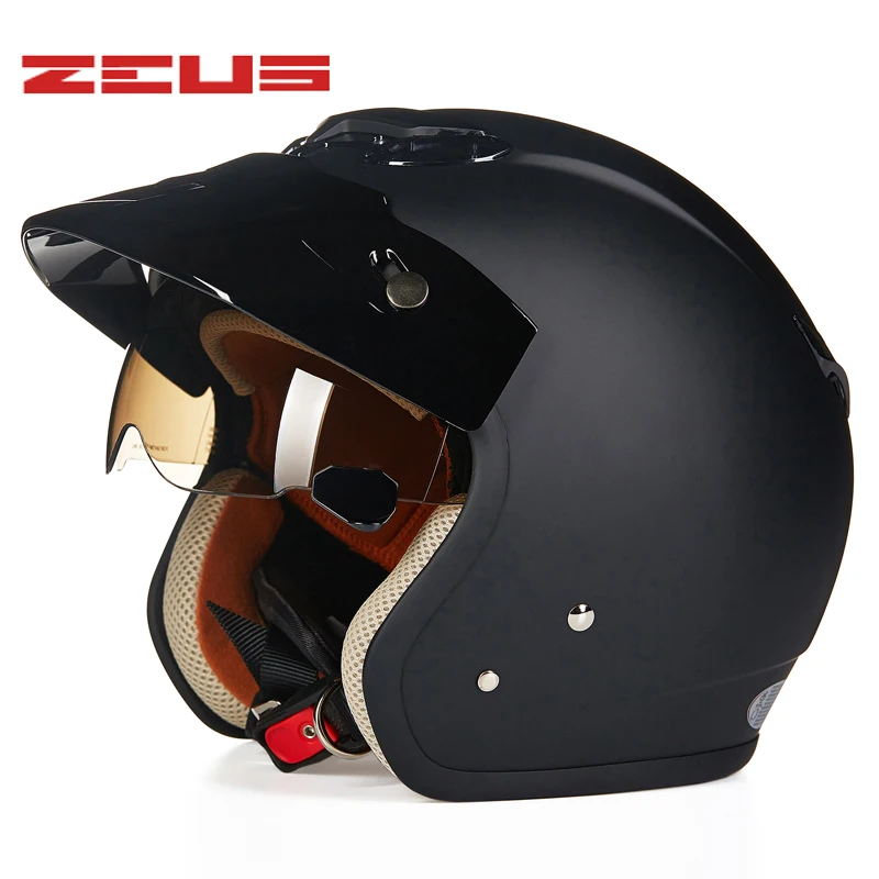 Винтажный шлем ZEUS Moto rcycle в стиле ретро прочные шлемы мотоциклетный DOT ECE 2205 для