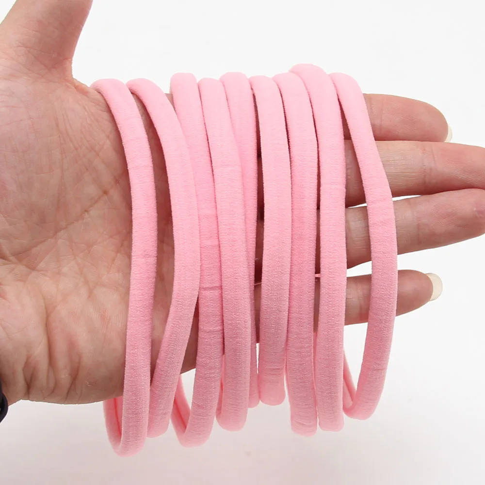 

new Baby Girls Boys Spandex Nylon Headband For DIY Children Elastic headband Soft Skinny Stretchy hair tie