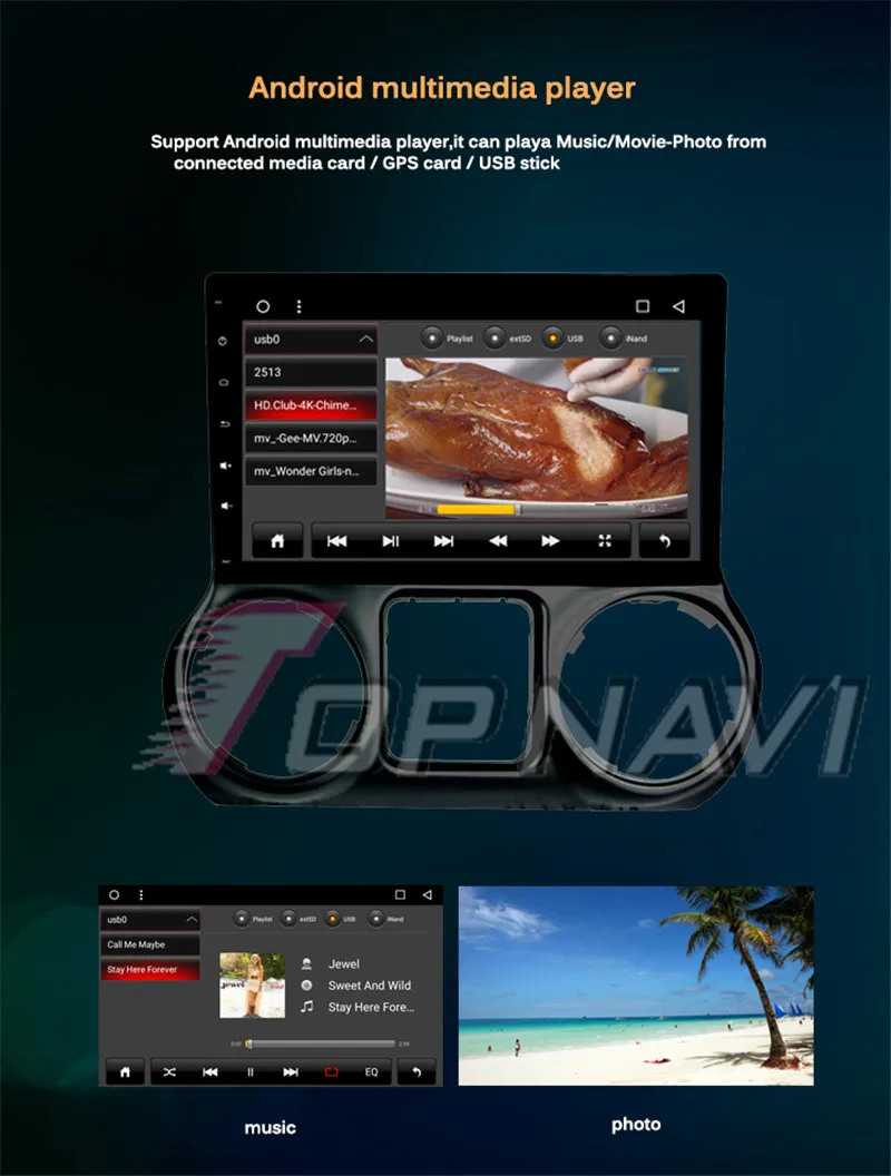 car multimedia socket For Jeep Wrangler 2013