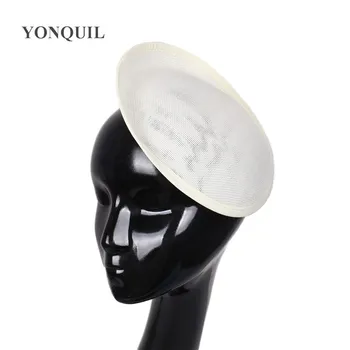 

Ivory or 15 Colors 20 CM Imitation sinamay Fascinator Base hat New DIY hair accessories Women wedding Party headpiece 5pcs/lot