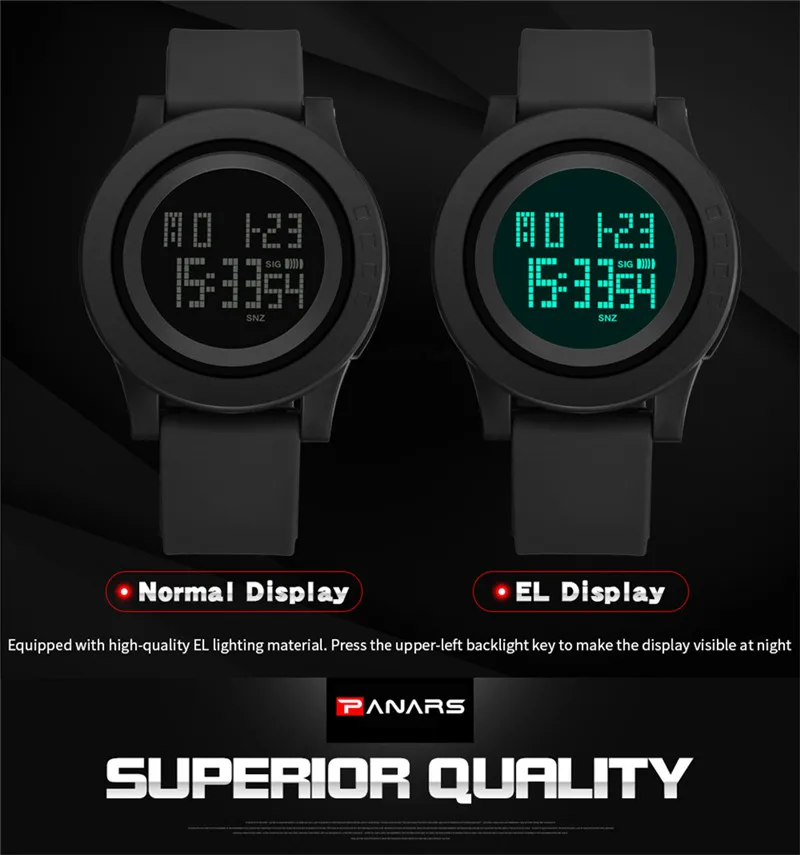 PANARS Women Digital Watch Relogio Feminino Sports Wrist Watch Female Clock Minimalist LED Electronic Running Watches For Women Outdoor (8)