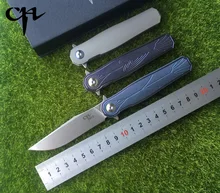 CH 3505 folding knife ceramic bearings s35vn steel TC4 titanium handle outdoor camping hunting pocket fruit knife EDC tools