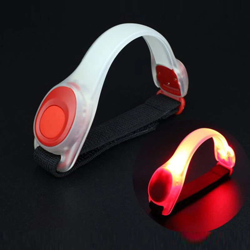 Warning Arm Belts Strap Sport Jogging Running Cycling Safety Bands Outdoor Steady Flashing LED Luminous Glare Glow Light Armband (4)