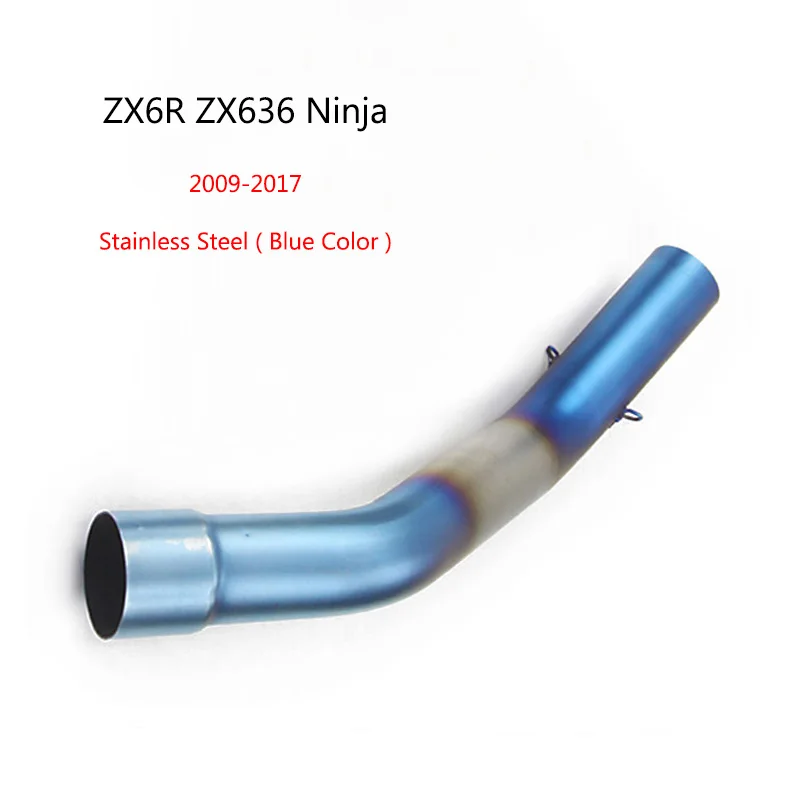 Средняя Соединительная труба для 2004- Kawasaki ZX6R ZX10R Ninja ZX636 без застежки 51 мм запасная труба для удаления катализатора Модифицированная выхлопная труба