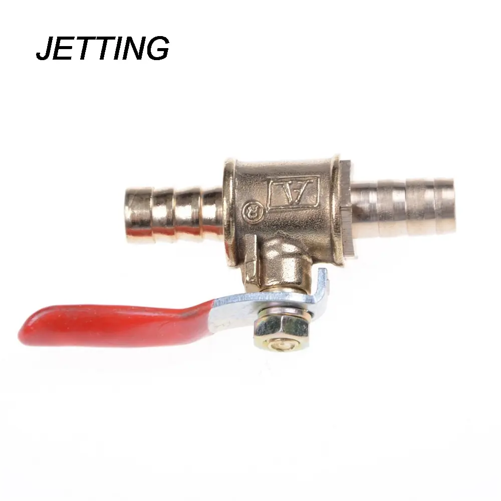 

JETTING 5/16" Hose Barb Inline Brass Water/Air Gas Fuel Line Shut-off Ball Valve Simple operation 8mm motorized ball valve Hot