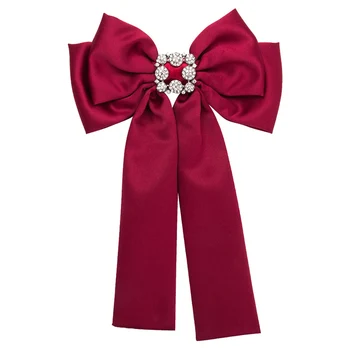 

2017 Brooches For Broche Zinc Alloy New Hot Bowknot Brooch And Shirt Bow Tie College Wind Collar Needle Ribbons Fabric Corsage