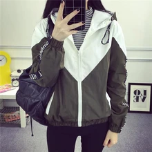 Jackets Women 2016 New Jacket Women’s Hooded Women Jacket Fashion Thin Windbreaker Men Outwear Women Coat