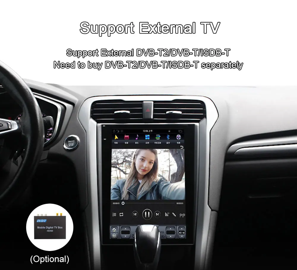 Sale Aotsr 12.1" IPS Android 6.0 Car No DVD Player GPS Navigation For Ford Mondeo Fusion MK5 2013+ stereo auto unit multimedia 21