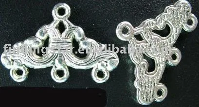 

FREE SHIPPING 150pcs Tibetan silver 3-strand triangle link end bars A116