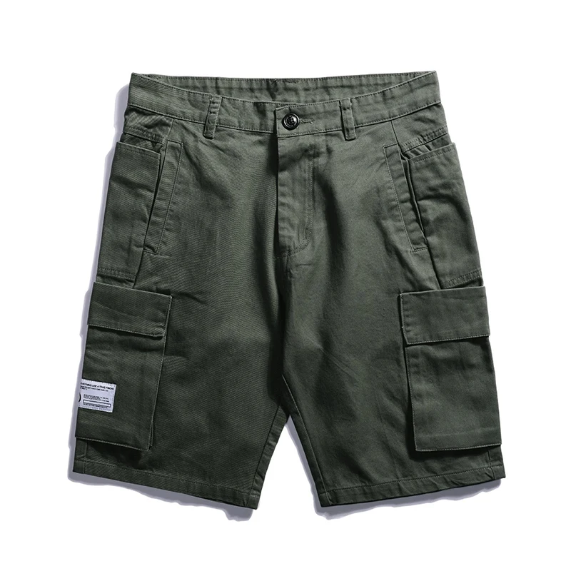 Для мужчин s Шорты летние свободные multi-карман мальчиков Шорты прямо молния до колен Повседневные Шорты Для мужчин твердая работа пляжные шорты