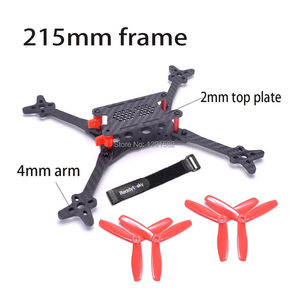 

FLOSS 2 5 inch 215 215mm FPV Carbon fiber Quadcopter frame with 4mm arm for FPV Racing drone Quadcopter