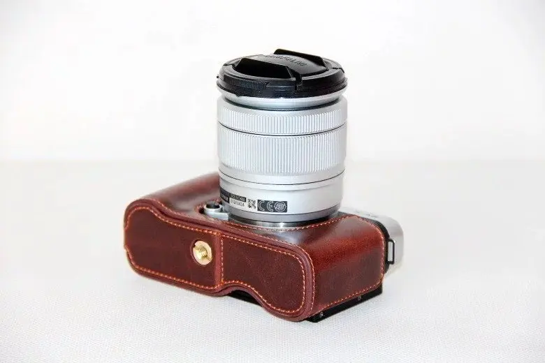 Камера дно мешка для FujiFilm Fuji X-M1 X-A1 X-A2 XM1 XA1 XA2 из искусственной кожи половина тела набор крышка с батарея открытие