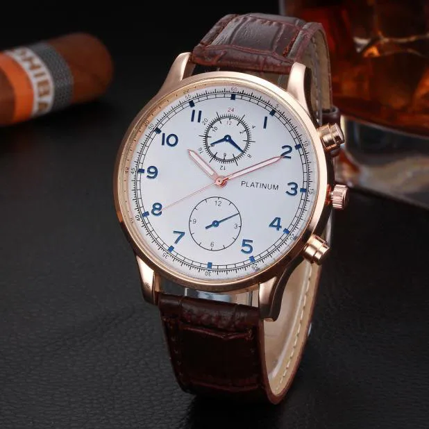 

Splendid Luxury Woman Mens Retro Design Leather Band Analog Alloy Quartz Sports Wrist Watch