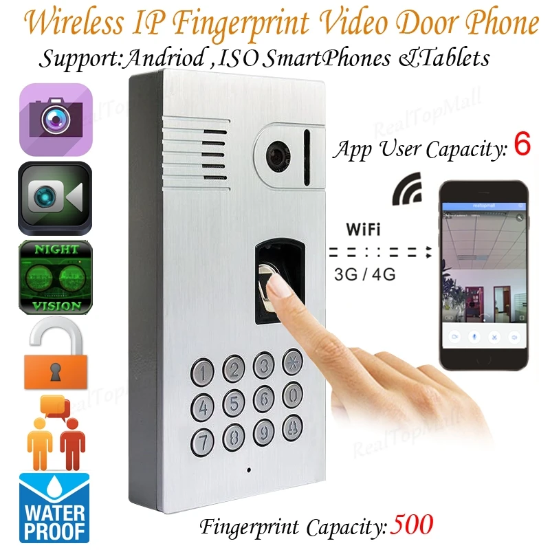 IP wifi global video door phone WiFi system two way